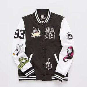 NWT Nightmare Before Christmas Embroidered Varsity Letterman Jacket
